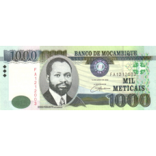 P148 Mozambique - 1000 Meticals Year 2006 P148 Mozambique - 1000 Meticals Year 2006
