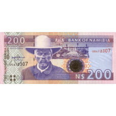 P10a Namibia - 200 Dollars Year ND (1996) P10a Namibia - 200 Dollars Year ND (1996)