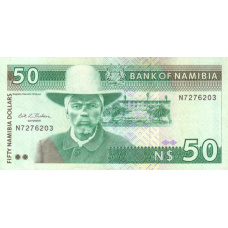 P 2 Namibia - 50 Dollars Year ND (1993) P 2 Namibia - 50 Dollars Year ND (1993)