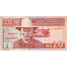 P 5 Namibia - 20 Dollars Year ND (1996) P 5 Namibia - 20 Dollars Year ND (1996)