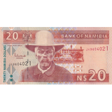 P 6b Namibia - 20 Dollars Year ND (2002) P 6b Namibia - 20 Dollars Year ND (2002)