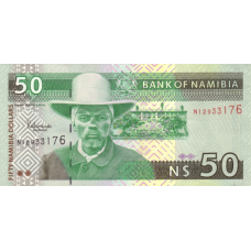 P 8a Namibia - 50 Dollars Year ND (2003) P 8a Namibia - 50 Dollars Year ND (2003)