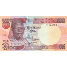 P28a Nigeria - 100 Naira Year 1999