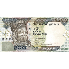 P29f Nigeria - 200 Naira Year 2007