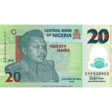 P34l Nigeria - 20 Naira Year 2016