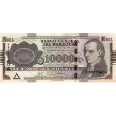 (412) Paraguay P224d -10000 Guaranies Year 2010