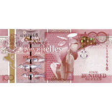 P44b Seychelles - 100 Rupees Year 2013