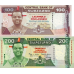 P34 & P35 Swaziland (Eswatini) - 100 & 200 Emalangeni Year 2008 (Comm.) (Matching Serial Numbers)