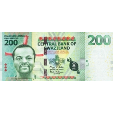 P40a Swaziland (Eswatini) - 200 Emalangeni Year 2010 P40a Swaziland (Eswatini) - 200 Emalangeni Year 2010
