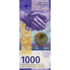 (169) ** PNew (P79a) Switzerland - 1000 Franken (2017)