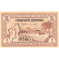 P 54 Tunisia - 50 Centimes (1943)