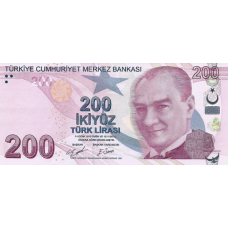 (402) Turkey P27d - 200 Lira Year 2009