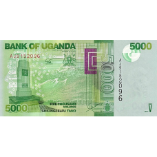 P51b Uganda - 5000 Shillings Year 2011 P51b Uganda - 5000 Shillings Year 2011