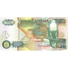 P36a Zambia - 20 Kwacha Year 1992 P36a Zambia - 20 Kwacha Year 1992