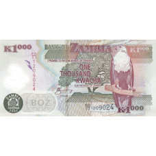 P44c Zambia - 1000 Kwacha Year 2004 P44c Zambia - 1000 Kwacha Year 2004