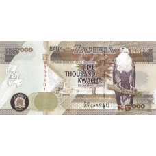 P45b Zambia - 5000 Kwacha Year 2005 P45b Zambia - 5000 Kwacha Year 2005