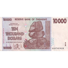 (383) Zimbabwe P72 - 10.000 Dollars Year 2008 (VERY RARE NOTE !!!!!!!) (383) Zimbabwe P72 - 10.000 Dollars Year 2008 (VERY RARE NOTE !!!!!!!)