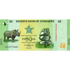 (000996) ** PNew (PN117) Zimbabwe - 50 ZIG (2026)